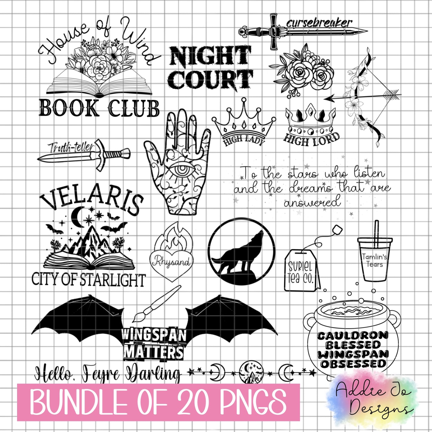 ACOTAR PNG Bundle