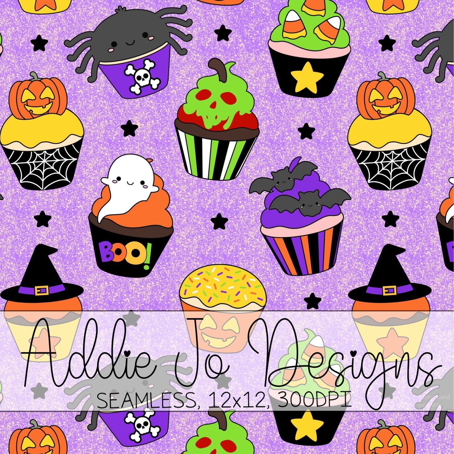 Halloween Cupcakes Seamless