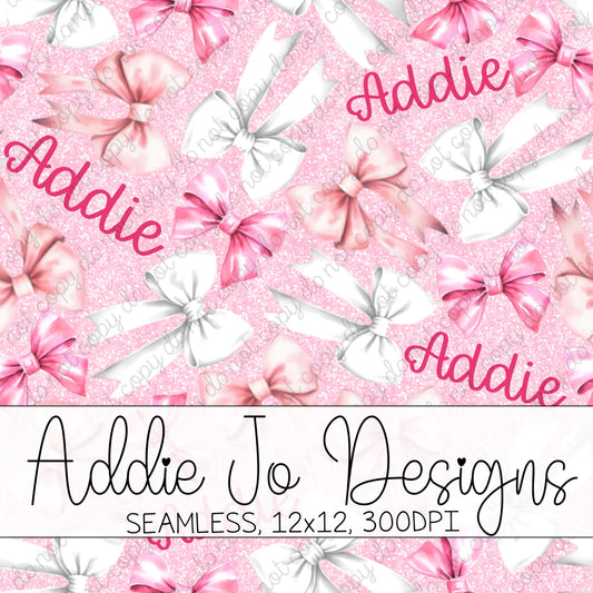 Custom Name Bows Seamless