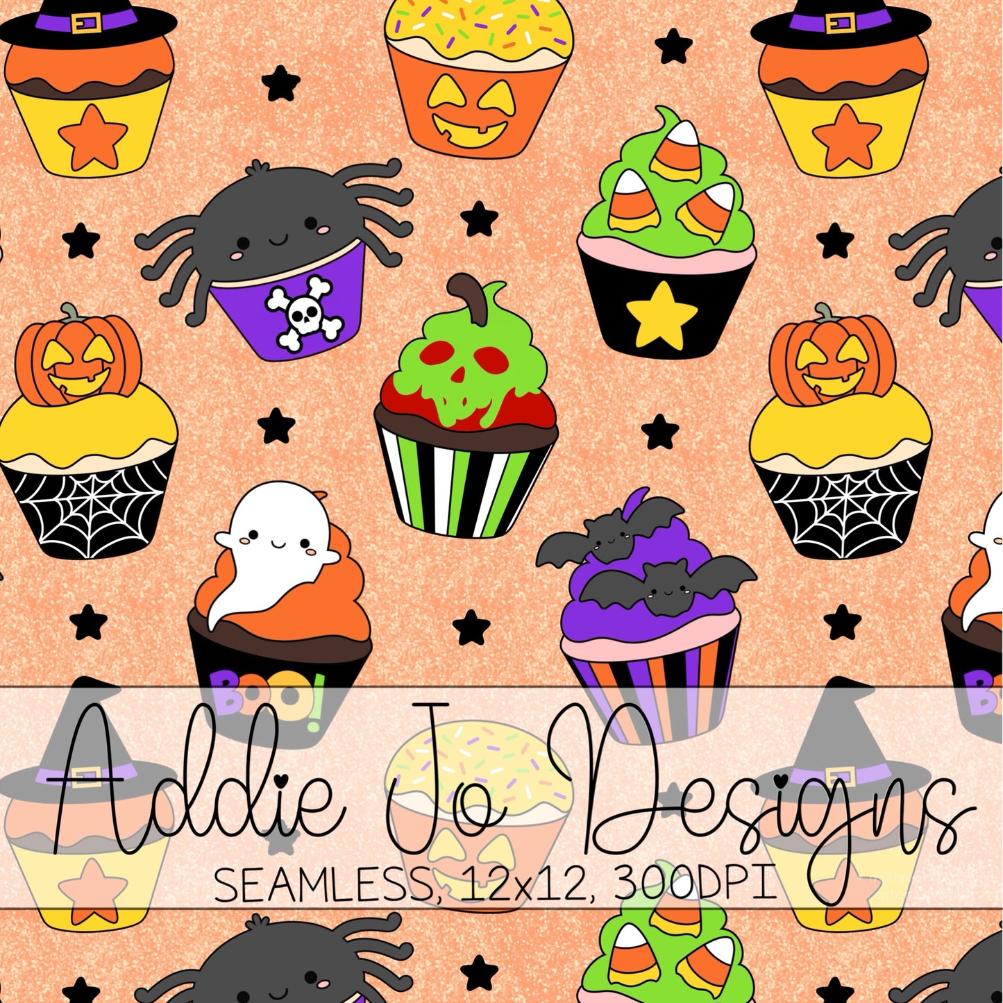 Halloween Cupcakes Seamless