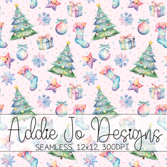 Pastel Christmas Seamless