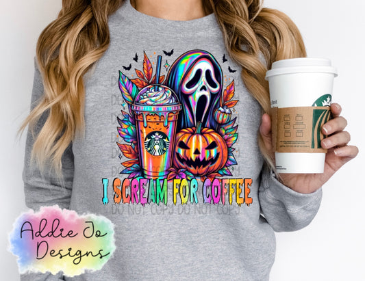 Scream for Coffee PNG